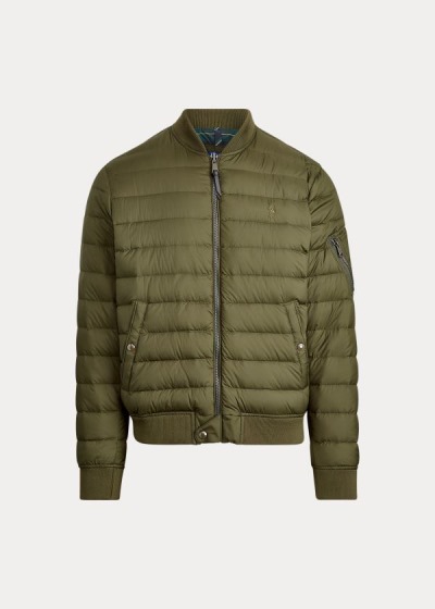 Chaqueta Bomber Polo Ralph Lauren Hombre Verde Oliva - Packable - JYSUI4036